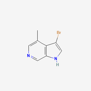 B3219550 3-bromo-4-methyl-1H-pyrrolo[2,3-c]pyridine CAS No. 1190319-03-9