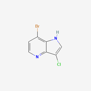 molecular formula C7H4BrClN2 B3219568 7-bromo-3-chloro-1H-pyrrolo[3,2-b]pyridine CAS No. 1190319-15-3