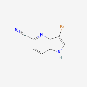 3-bromo-1H-pyrrolo[3,2-b]pyridine-5-carbonitrile
