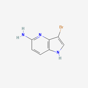 molecular formula C7H6BrN3 B3219665 3-bromo-1H-pyrrolo[3,2-b]pyridin-5-amine CAS No. 1190319-64-2