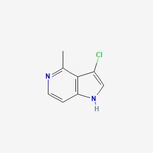 molecular formula C8H7ClN2 B3219679 3-Chloro-4-methyl-1H-pyrrolo[3,2-c]pyridine CAS No. 1190319-76-6