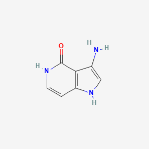 molecular formula C7H7N3O B3219691 3-Amino-1,5-dihydro-4H-pyrrolo[3,2-c]pyridin-4-one CAS No. 1190319-88-0