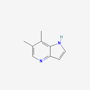 molecular formula C9H10N2 B3219700 6,7-dimethyl-1H-pyrrolo[3,2-b]pyridine CAS No. 1190320-01-4