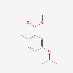 molecular formula C10H10F2O3 B3219722 Methyl 5-(difluoromethoxy)-2-methylbenzoate CAS No. 1190320-23-0