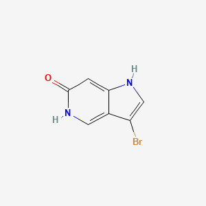 molecular formula C7H5BrN2O B3219728 3-Bromo-1H-pyrrolo[3,2-c]pyridin-6-ol CAS No. 1190320-24-1