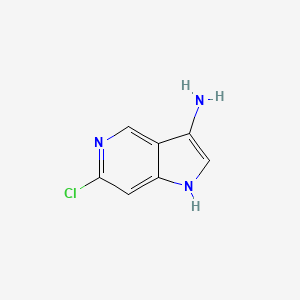 molecular formula C7H6ClN3 B3219751 6-chloro-1H-pyrrolo[3,2-c]pyridin-3-amine CAS No. 1190320-39-8