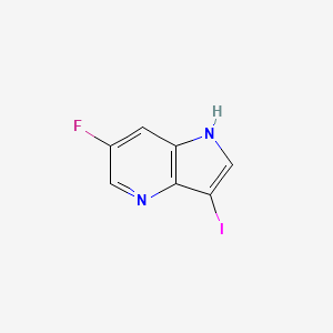 B3219754 6-fluoro-3-iodo-1H-pyrrolo[3,2-b]pyridine CAS No. 1190320-41-2