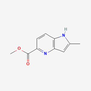 molecular formula C10H10N2O2 B3219762 methyl 2-methyl-1H-pyrrolo[3,2-b]pyridine-5-carboxylate CAS No. 1190320-42-3