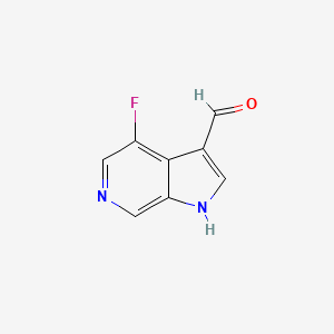 B3219766 4-Fluoro-6-azaindole-3-carbaldehyde CAS No. 1190320-43-4