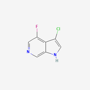molecular formula C7H4ClFN2 B3219792 3-chloro-4-fluoro-1H-pyrrolo[2,3-c]pyridine CAS No. 1190320-63-8