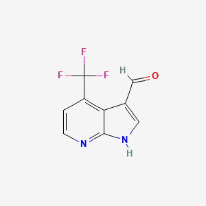 4-(Trifluoromethyl)-1H-pyrrolo[2,3-b]pyridine-3-carbaldehyde