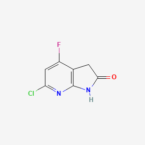 2h-Pyrrolo[2,3-b]pyridin-2-one,6-chloro-4-fluoro-1,3-dihydro-