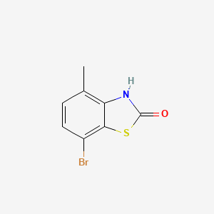 molecular formula C8H6BrNOS B3219907 7-bromo-4-methyl-2,3-dihydro-1,3-benzothiazol-2-one CAS No. 1190321-82-4