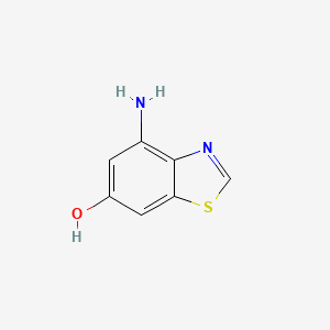 molecular formula C7H6N2OS B3219918 4-amino-1,3-benzothiazol-6-ol CAS No. 1190321-88-0