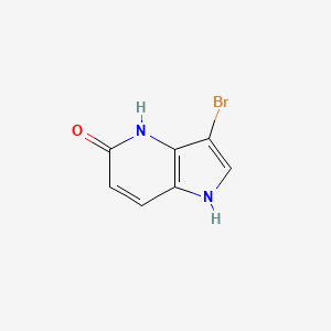 molecular formula C7H5BrN2O B3219926 3-Bromo-1H-pyrrolo[3,2-b]pyridin-5-ol CAS No. 1190322-00-9