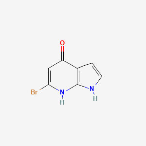 molecular formula C7H5BrN2O B3219932 6-Bromo-1H-pyrrolo[2,3-b]pyridin-4-ol CAS No. 1190322-02-1