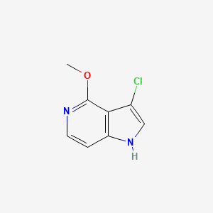 molecular formula C8H7ClN2O B3219968 3-chloro-4-methoxy-1H-pyrrolo[3,2-c]pyridine CAS No. 1190322-21-4