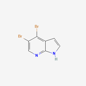molecular formula C7H4Br2N2 B3219974 4,5-dibromo-1H-pyrrolo[2,3-b]pyridine CAS No. 1190322-22-5