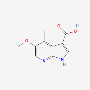 B3220074 5-methoxy-4-methyl-1H-pyrrolo[2,3-b]pyridine-3-carboxylic acid CAS No. 1190322-79-2
