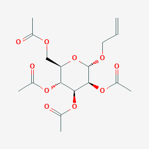molecular formula C17H24O10 B3220148 Allyl 2,3,4,6-tetra-O-acetyl-a-D-mannopyranoside CAS No. 119111-31-8