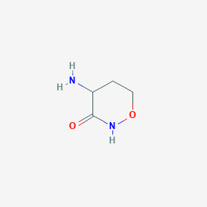 molecular formula C4H8N2O2 B3220185 4-AMINO-1,2-OXAZINAN-3-ONE CAS No. 1192-69-4