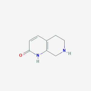 B3220422 5,6,7,8-Tetrahydro-1,7-naphthyridin-2(1H)-one CAS No. 1196154-84-3