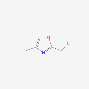molecular formula C5H6ClNO B3220446 2-(Chloromethyl)-4-methyl-1,3-oxazole CAS No. 1196157-12-6
