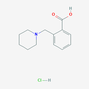 molecular formula C13H18ClNO2 B3220520 2-(piperidin-1-ylmethyl)benzoic acid;hydrochloride CAS No. 1197228-77-5