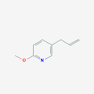 molecular formula C9H11NO B3220552 2-Methoxy-5-(prop-2-en-1-yl)pyridine CAS No. 1197831-20-1