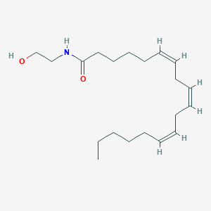 molecular formula C20H35NO2 B032206 N-(6Z,9Z,12Z-octadecatrienoyl)-ethanolamine CAS No. 150314-37-7