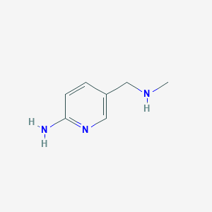 molecular formula C7H11N3 B3220618 5-[(Methylamino)methyl]pyridin-2-amine CAS No. 1199781-42-4