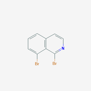 molecular formula C9H5Br2N B3220767 Isoquinoline, 1,8-dibromo- CAS No. 120258-67-5