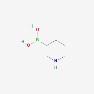 molecular formula C5H12BNO2 B3220919 piperidin-3-ylboronic acid CAS No. 120347-74-2