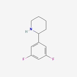 molecular formula C11H13F2N B3220952 2-(3,5-Difluorophenyl)piperidine CAS No. 1203799-01-2