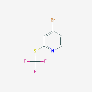 molecular formula C6H3BrF3NS B3221006 4-Bromo-2-((trifluoromethyl)thio)pyridine CAS No. 1204234-49-0
