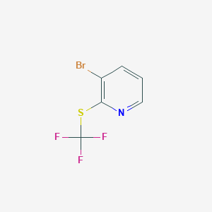 molecular formula C6H3BrF3NS B3221070 3-Bromo-2-(trifluoromethylthio)pyridine CAS No. 1204234-96-7