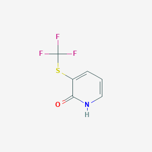 molecular formula C6H4F3NOS B3221086 3-((Trifluoromethyl)thio)pyridin-2(1H)-one CAS No. 1204235-19-7