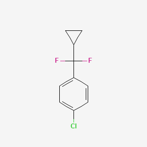molecular formula C10H9ClF2 B3221102 1-Chloro-4-(cyclopropyldifluoromethyl)benzene CAS No. 1204296-10-5