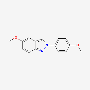 molecular formula C15H14N2O2 B3221112 5-methoxy-2-(4-methoxyphenyl)-2H-indazole CAS No. 120455-06-3