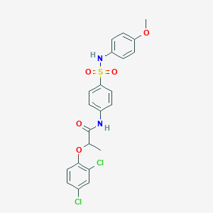 molecular formula C22H20Cl2N2O5S B322123 2-(2,4-dichlorophenoxy)-N-[4-[(4-methoxyphenyl)sulfamoyl]phenyl]propanamide 