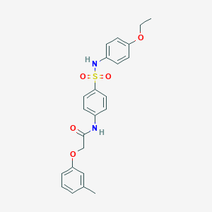 molecular formula C23H24N2O5S B322155 N-[4-[(4-ethoxyphenyl)sulfamoyl]phenyl]-2-(3-methylphenoxy)acetamide 