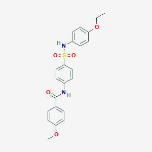 molecular formula C22H22N2O5S B322159 N-[4-[(4-ethoxyphenyl)sulfamoyl]phenyl]-4-methoxybenzamide 
