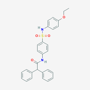 molecular formula C28H26N2O4S B322160 N-[4-[(4-ethoxyphenyl)sulfamoyl]phenyl]-2,2-diphenylacetamide 