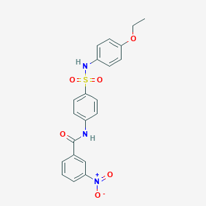 molecular formula C21H19N3O6S B322164 N-[4-[(4-ethoxyphenyl)sulfamoyl]phenyl]-3-nitrobenzamide 