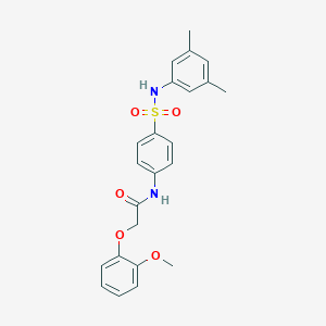 molecular formula C23H24N2O5S B322178 N-[4-[(3,5-dimethylphenyl)sulfamoyl]phenyl]-2-(2-methoxyphenoxy)acetamide 