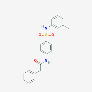 molecular formula C22H22N2O3S B322180 N-[4-[(3,5-dimethylphenyl)sulfamoyl]phenyl]-2-phenylacetamide 