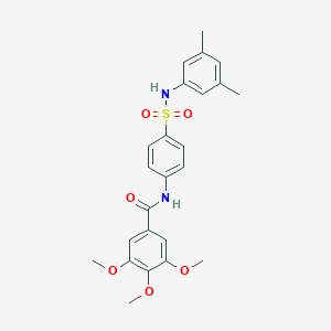 molecular formula C24H26N2O6S B322183 N-[4-[(3,5-dimethylphenyl)sulfamoyl]phenyl]-3,4,5-trimethoxybenzamide 