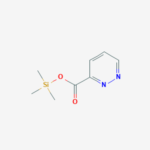 molecular formula C8H12N2O2Si B3221881 Trimethylsilyl pyridazine-3-carboxylate CAS No. 120809-58-7
