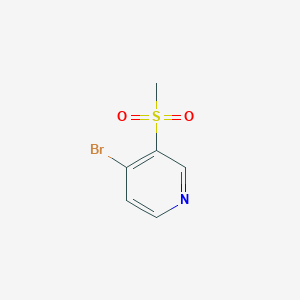 molecular formula C6H6BrNO2S B3221947 4-Bromo-3-(methylsulfonyl)pyridine CAS No. 1209459-94-8