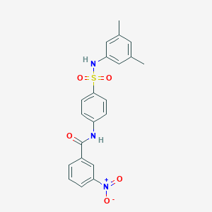 molecular formula C21H19N3O5S B322197 N-[4-[(3,5-dimethylphenyl)sulfamoyl]phenyl]-3-nitrobenzamide 